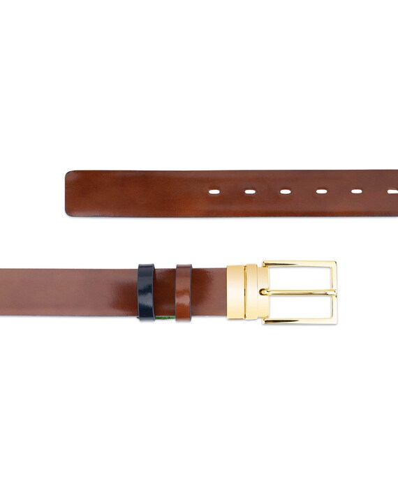 Mens patent belt deals