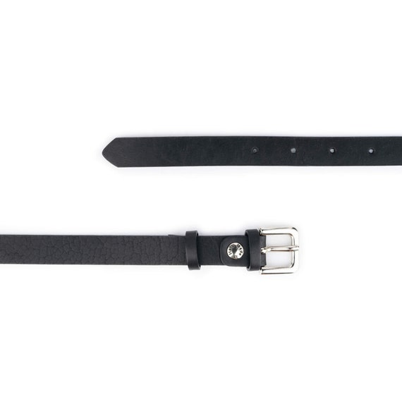 A&S thin bucklebelt ブラック Buy Women's Black Belt With Silver Buckle