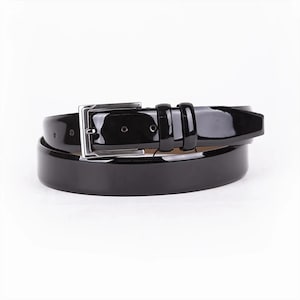 Black Mens Belt for Suit Patent Leather With Silver Buckle Genuine Leather Dress Belt 35 Mm - Etsy Black Mens Belt for Suit Patent Leather With Silver Buckle Genuine Leather Dress Belt 35 Mm - Etsy