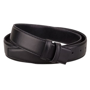 black leather belt strap