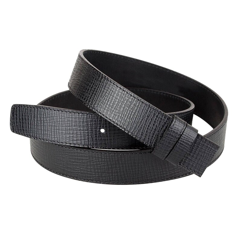 Black Leather Belt Strap Replacement Belts Adjustable Italian - Etsy
