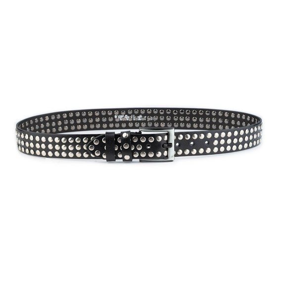 小物 00's archive silver leather studs belt 00's archive silver leather studs belt