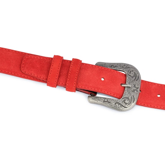 Sizes 32-40! Classic Oil-tanned Genuine Leather Casual Jean Belt for Men