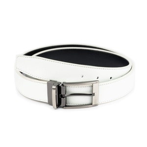 完売品/CLUBHAUS White/Black Reversible Belt Amazon.com: Black/White Reversible Dress Belt Strap Genuine