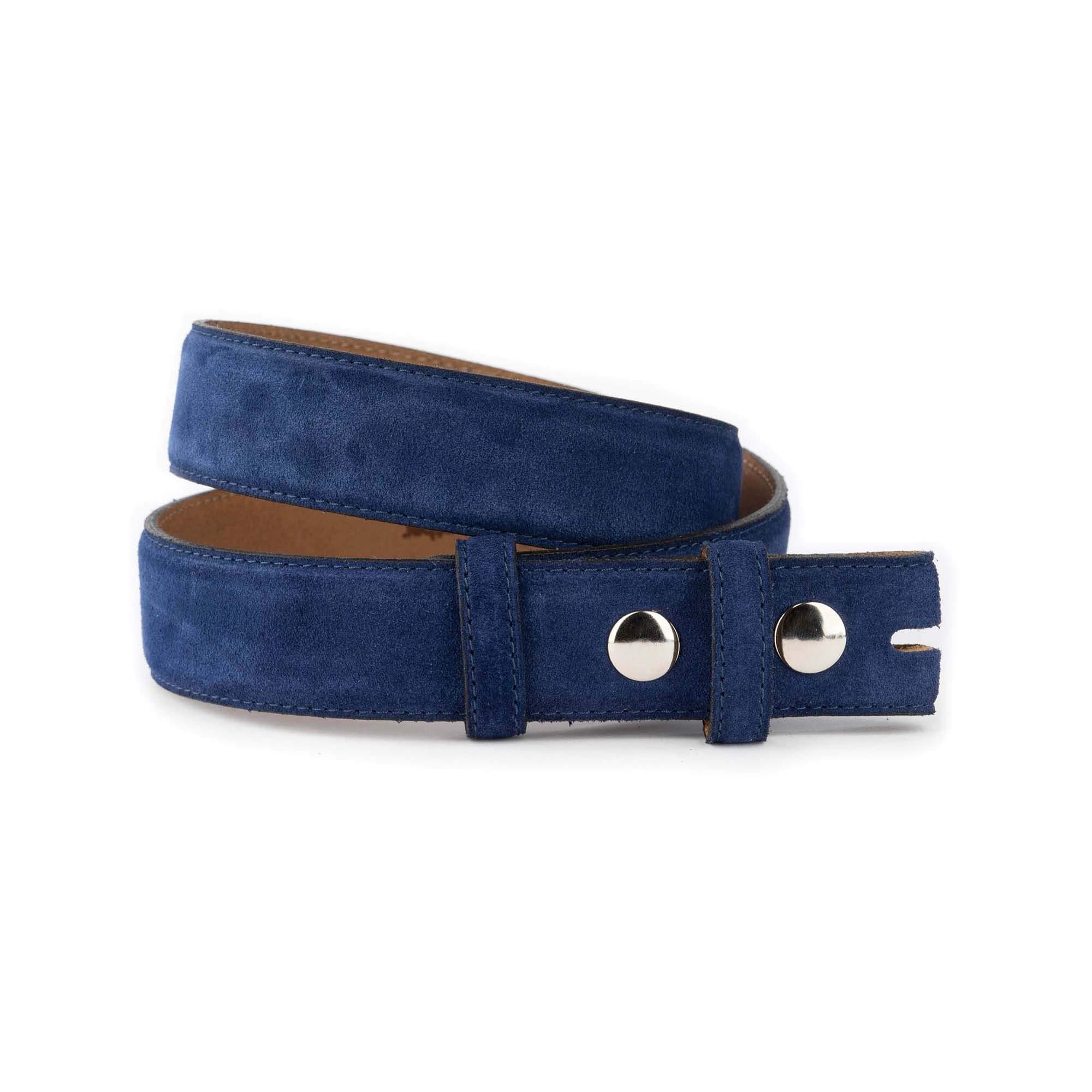 Never before worn navy blue suede belt size small Men main image 2
