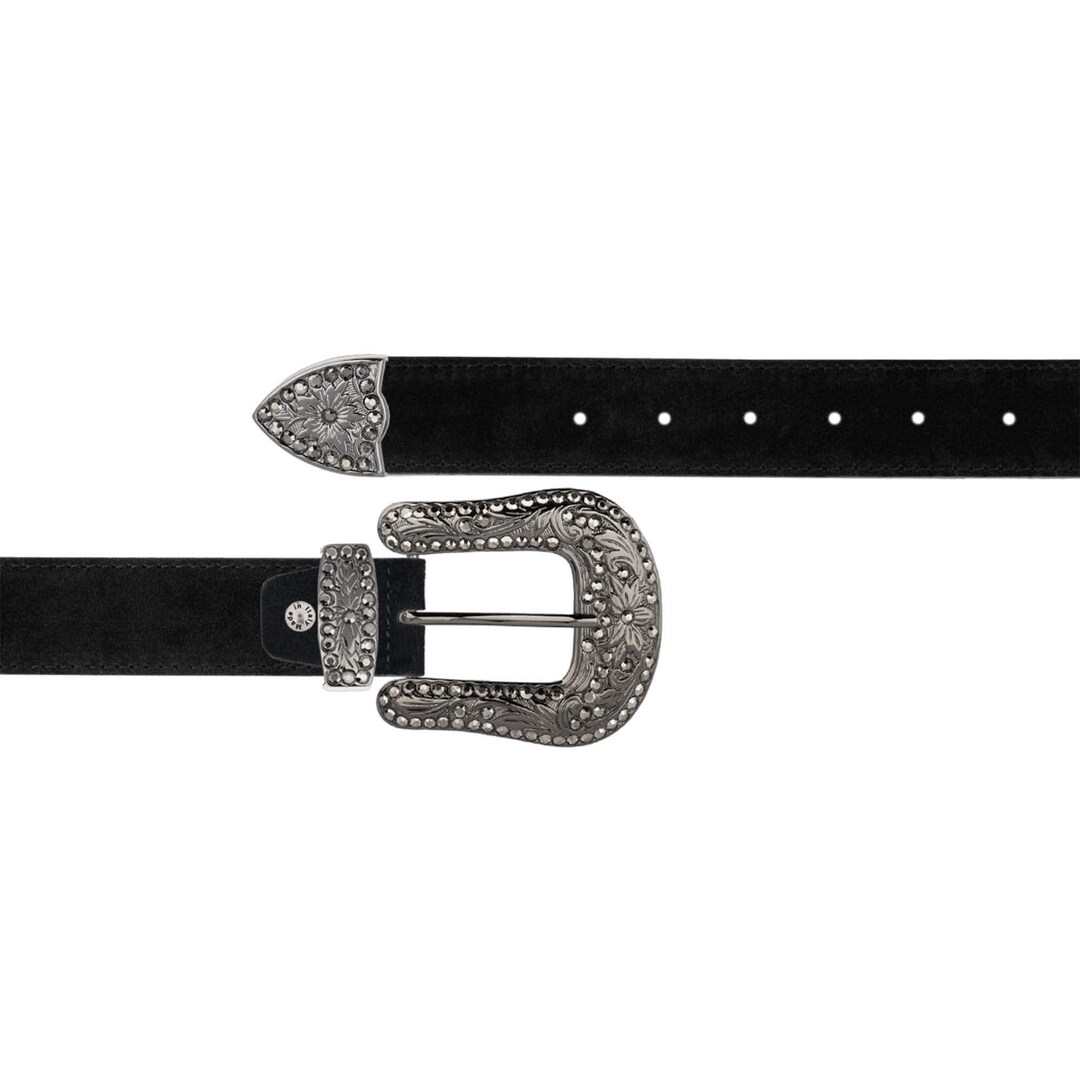 Cowgirl Belt With Buckle Black