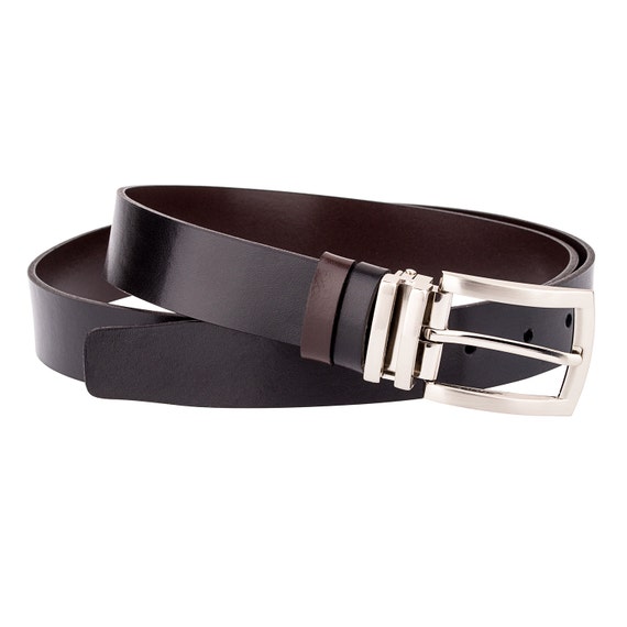 Narrow Reversible Belts for Women Dresses Mens Belt Pants Genuine
