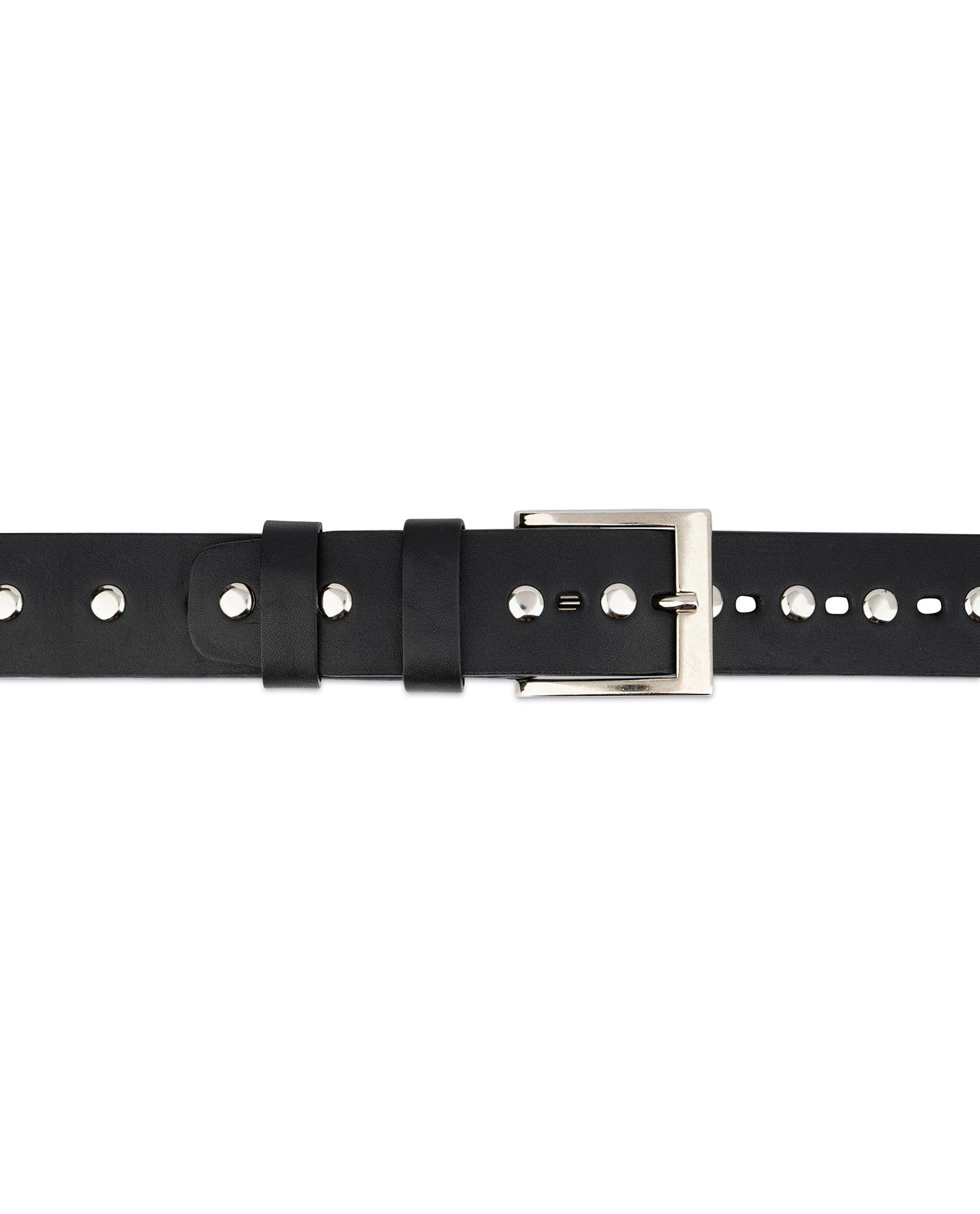 Black Studded Belt - Studded Leather Belt - Mens Studded Black Studded Belt - Studded Leather Belt - Mens Studded