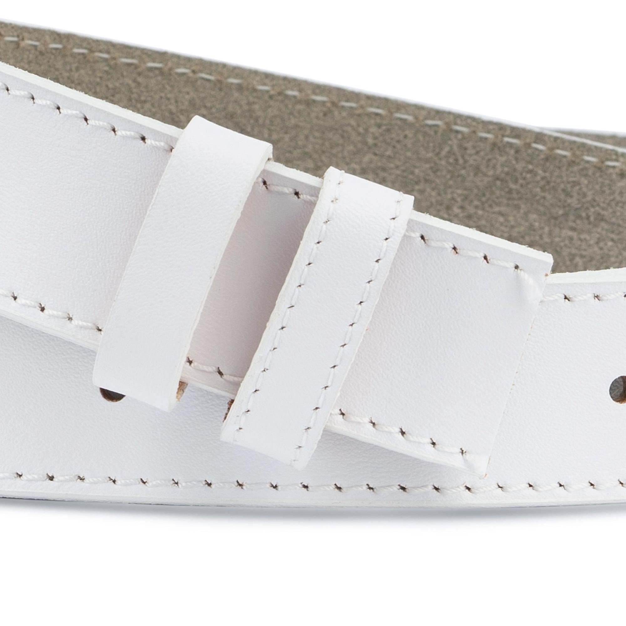  Cinturón de cuero Cinturón de cuero con hebilla de aleación  automática blanca Cinturón masculino de piel de vaca Cinturones de golf  para hombres y hombres (color : A, tamaño: 51.2 in) 