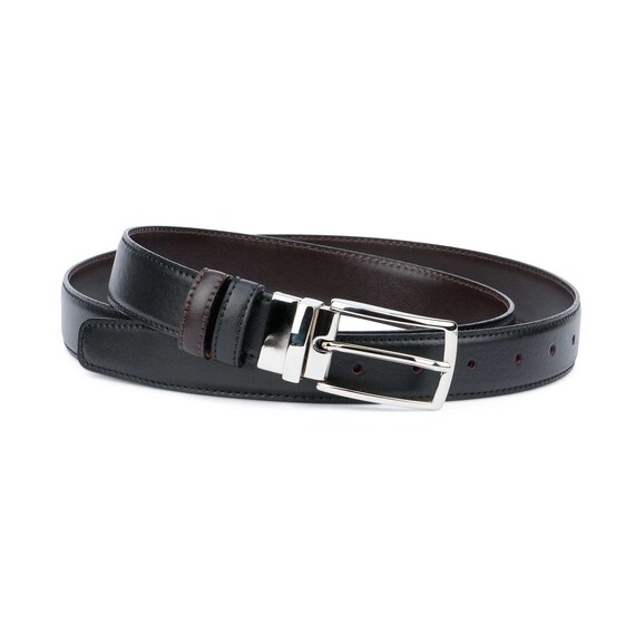 Mens Reversible Belt Black Brown Dress