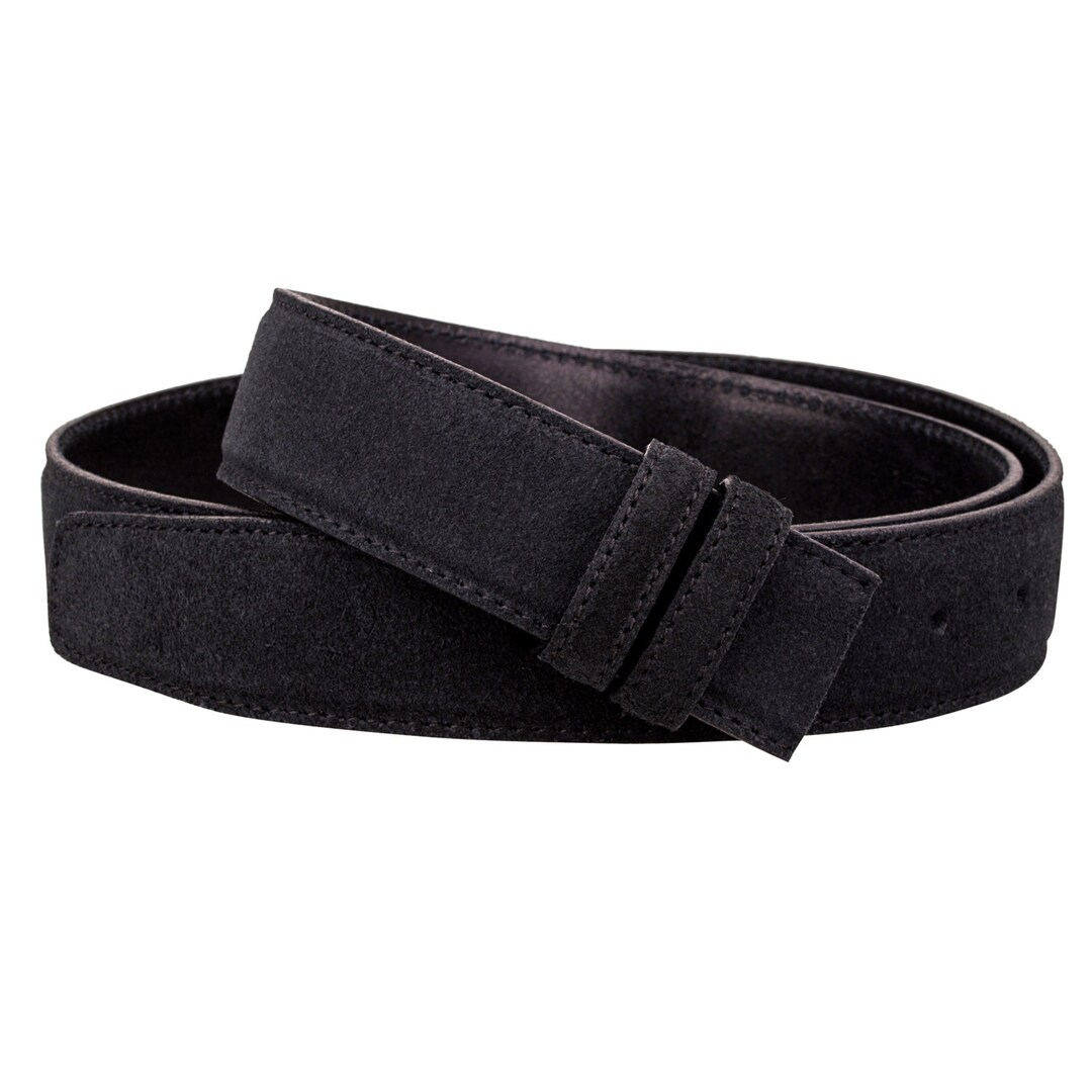 Suede Belt Strap Black Leather Belts for Men Women Adjustable - Etsy