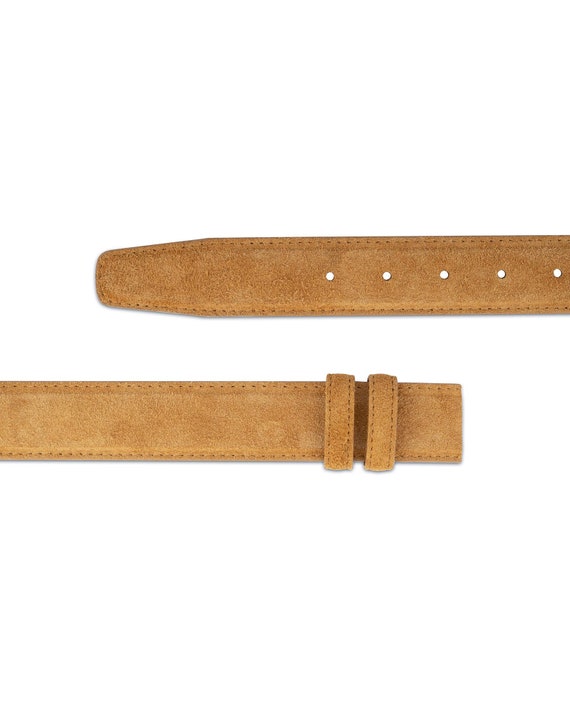 Camel Suede Belt Strap Belt Leather 