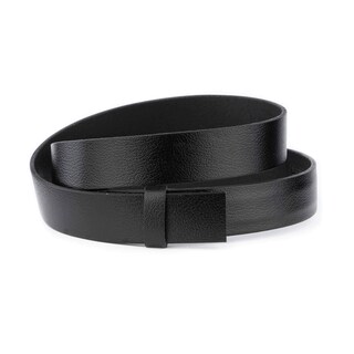 2 Cinghie In Vera Pelle Per Cintura A Cricchetto, Larghezza 3,5 Cm, Regolabili 89-110 Cm, Senza Fibbia, Colori Nero E Marrone