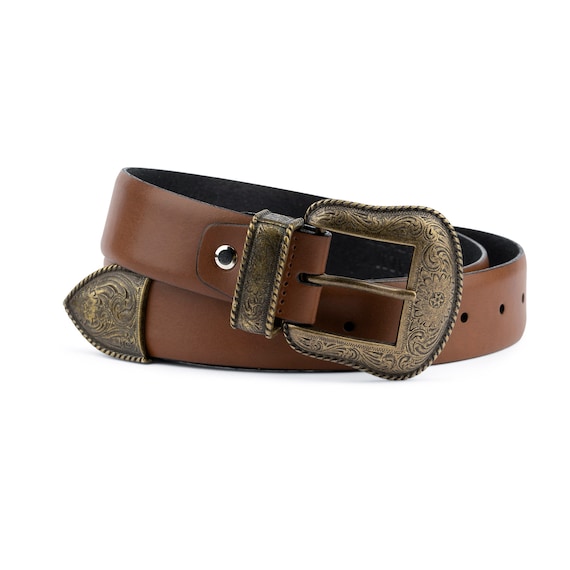 Western Belt Mens Belts Brown Leather Belt Mens Western Belt Brown