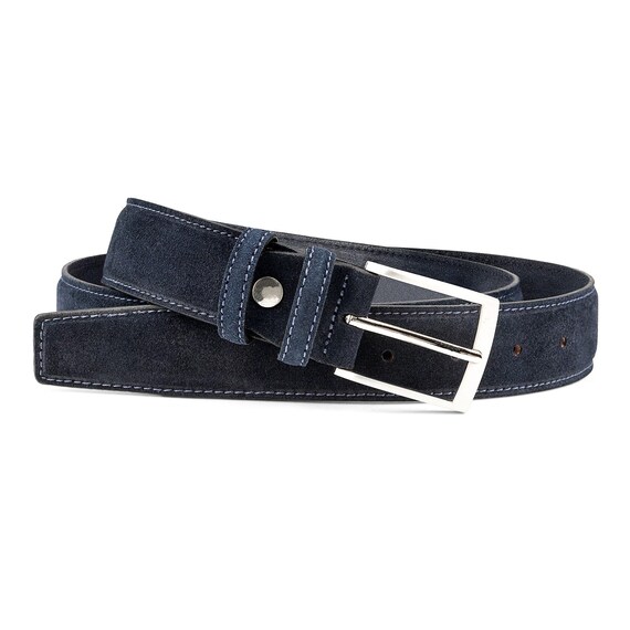 New Men/'s Croc Textured Dress Casual Leather Belt Black Blue Brown Brass Buckle