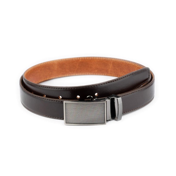 Leather slide clearance belt