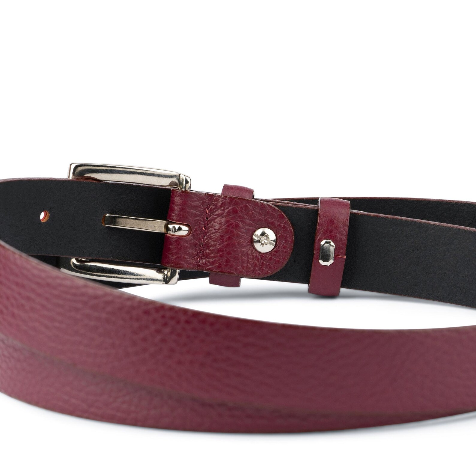 Burgundy Belt Women Belt With Buckle Womens Leather Belts for Etsy Canada