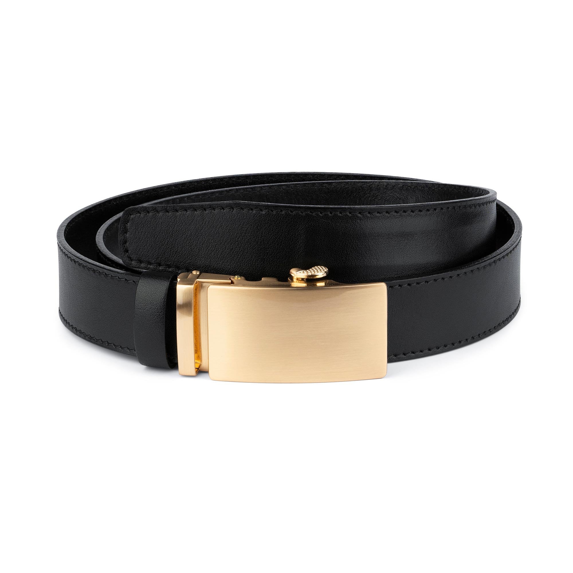 Black belt with gold buckle mens discount