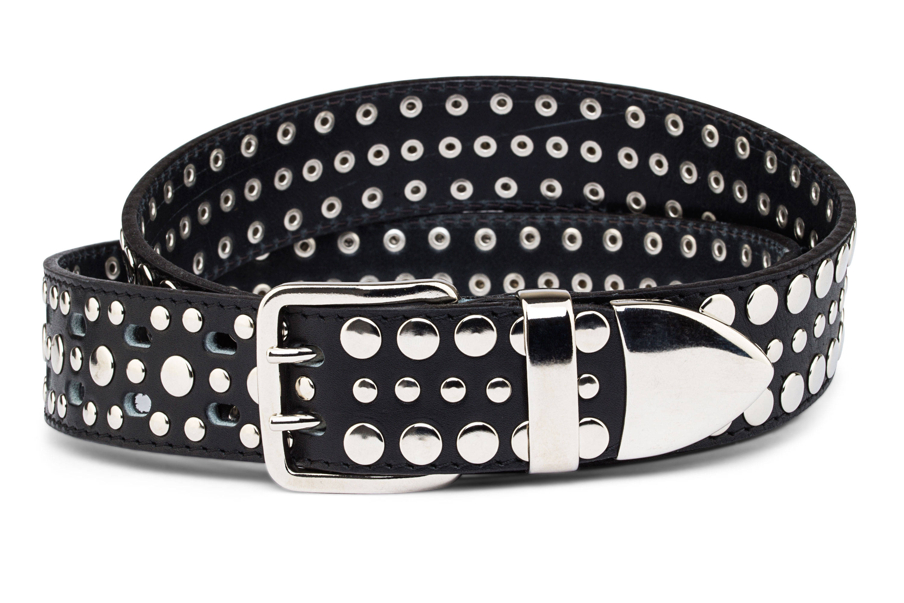 Black Studded Leather Belt Studded Belt Men's Belt Riveted Etsy Singapore