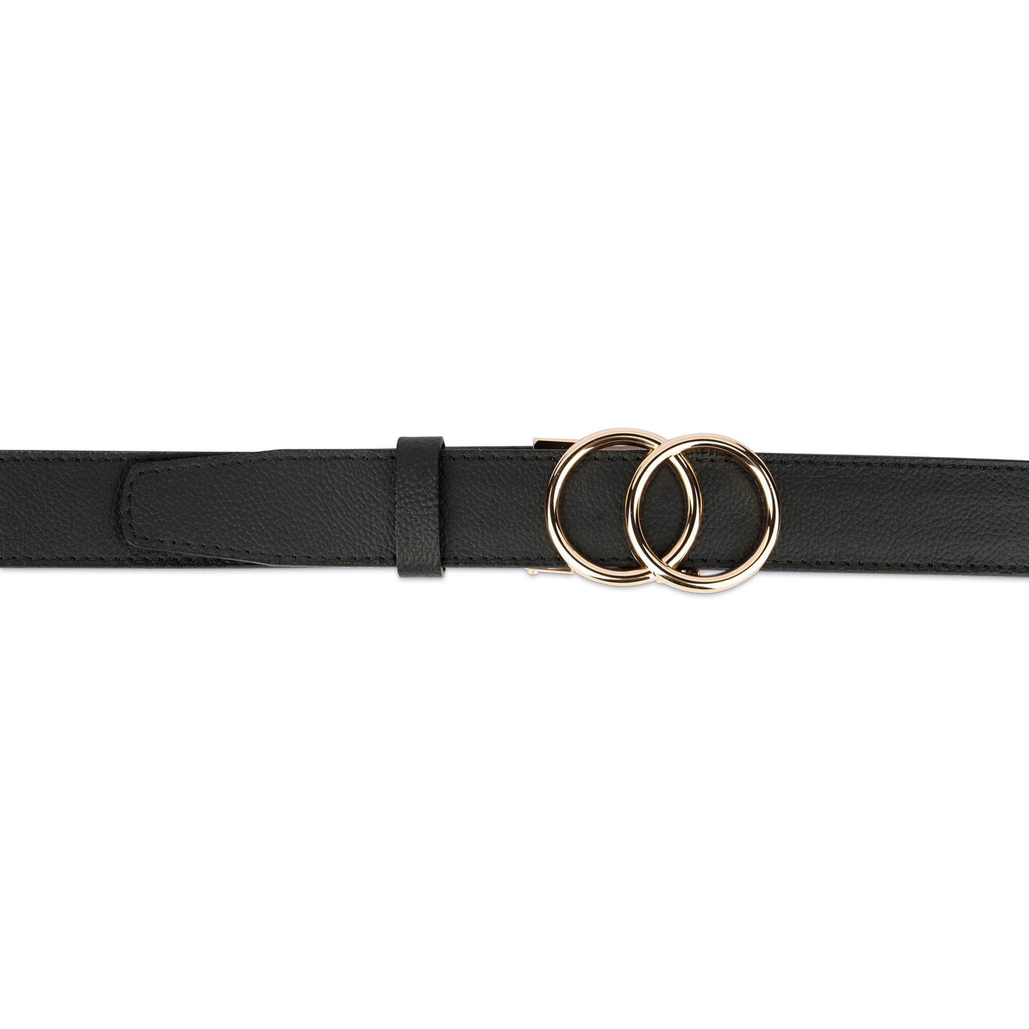 Rachel Zoe Black Double Circle Diamonte Adjustable Belt Black Diamante Double Circle Buckle Belt | Yours Clothing main image 4