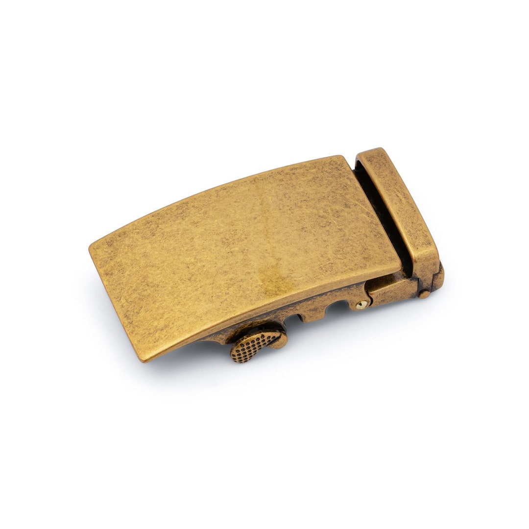 Click It Belt Automatic Buckle - Ratcheting Belt Buckle - Bronze Belt ...