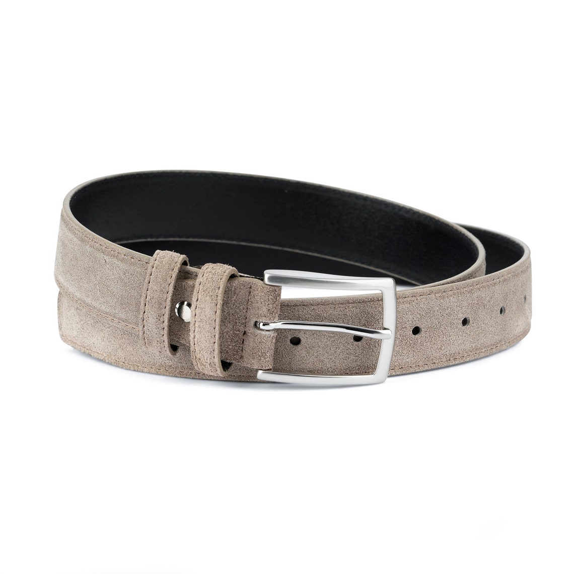 Taupe belt Mens belts Womens Suede belt Taupe leather belt | Etsy