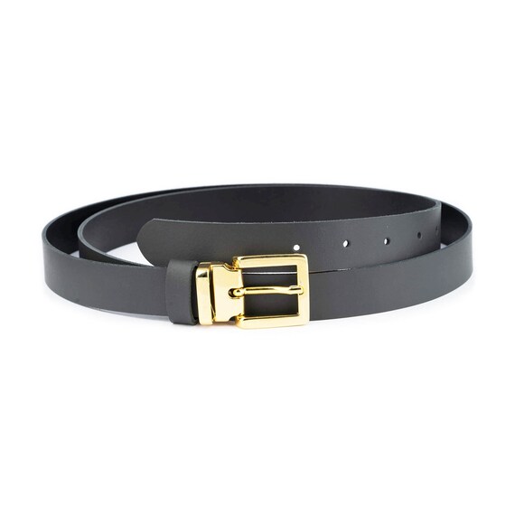 2 Pack Jasgood Vrouwen Magere Lederen Riemen Dunne Taille Riemen Voor Jurken Met Gouden Gesp Tw