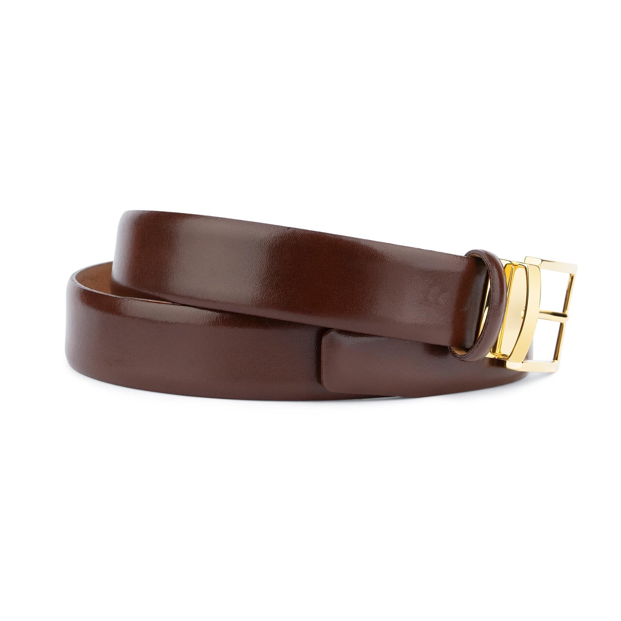 Brown Belt With Gold Buckle Mens Belts With Buckle Tan Cognac Gold