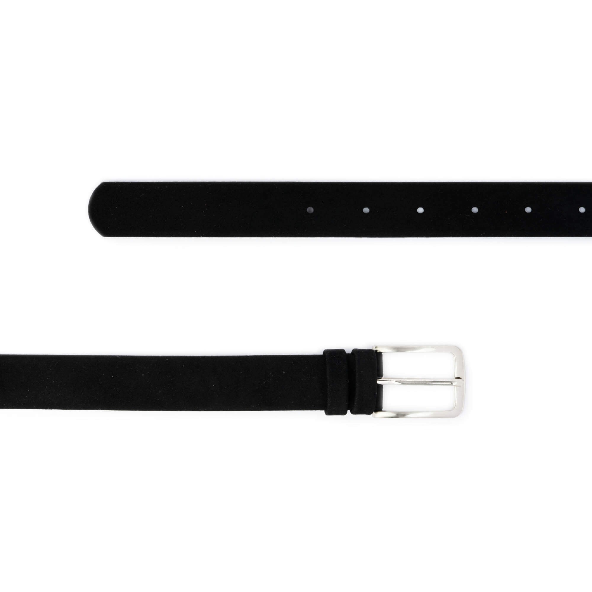 NEW Black Velvet Belt, Silver buckle Black Velvet Waist Belt | Tuckernuck Accessories main image 3