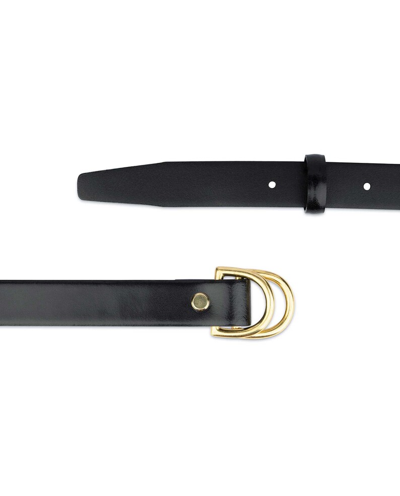 Double D Ring Belt Leather D Ring Belt Brass Buckle Belt - Etsy