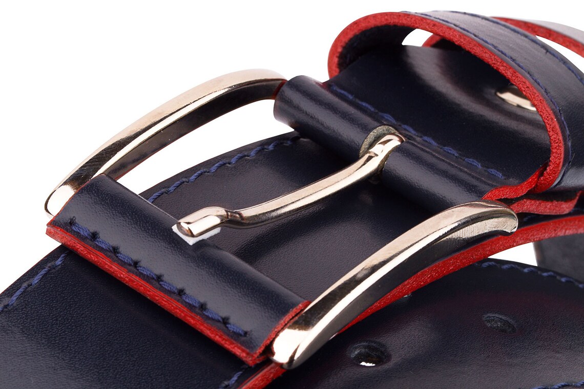 mens navy belt