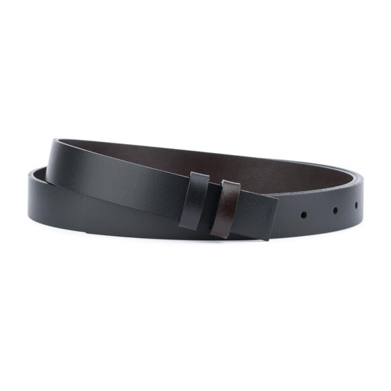 black leather belt strap