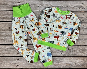 Pajamas ABC animals
