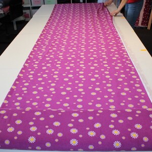 14,90/Meter Stretch Terry Cloth Pril flowers purple-yellow image 3