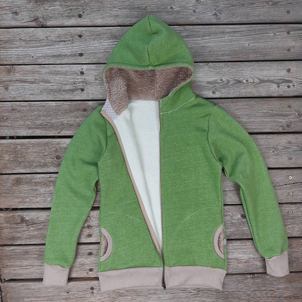 Cuddly jacket women apple green