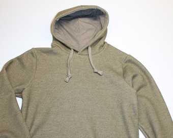 Hooded sweater men's lamb fleece reed green and many other colors