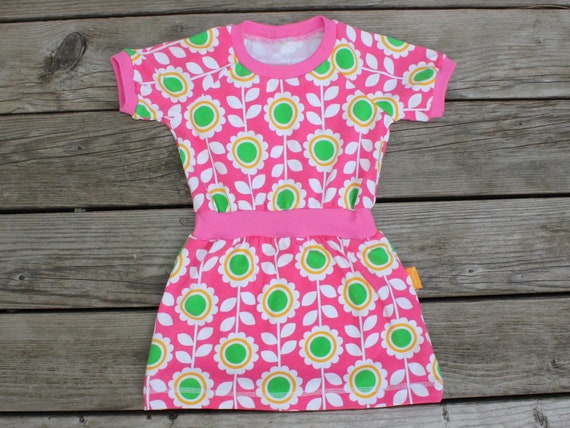 86 92 Jersey Dress Robert Kaufman Pink Etsy