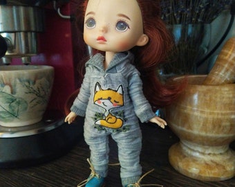 Monst Xaiomi、Holola、Mzzm人形用ジャンプスーツ「Fox」。人形用の服とアクセサリー。