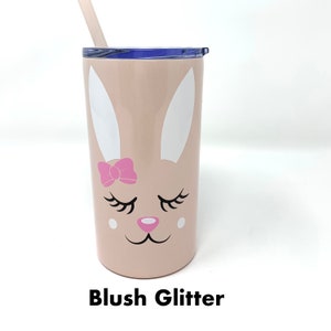 Personalized Easter Gift for Girls, Little girl Easter Tumbler, Easter Basket Cup with Bunny, Toddler Girl Easter Tumbler image 7