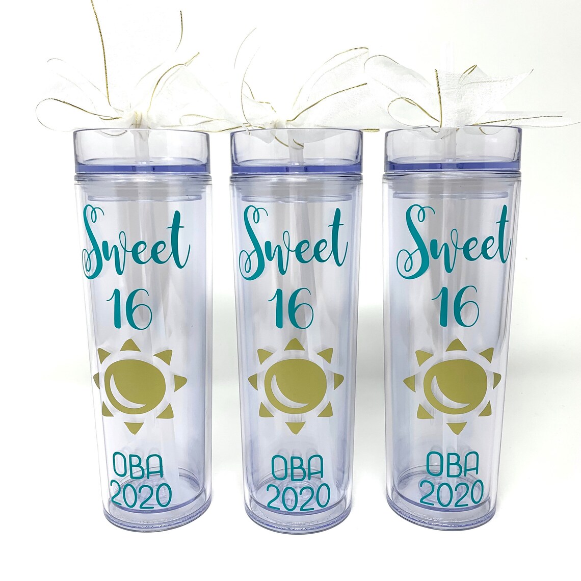 Sweet 16 Birthday Beach Party Tumbler Sweet 16 Cup Favor Etsy