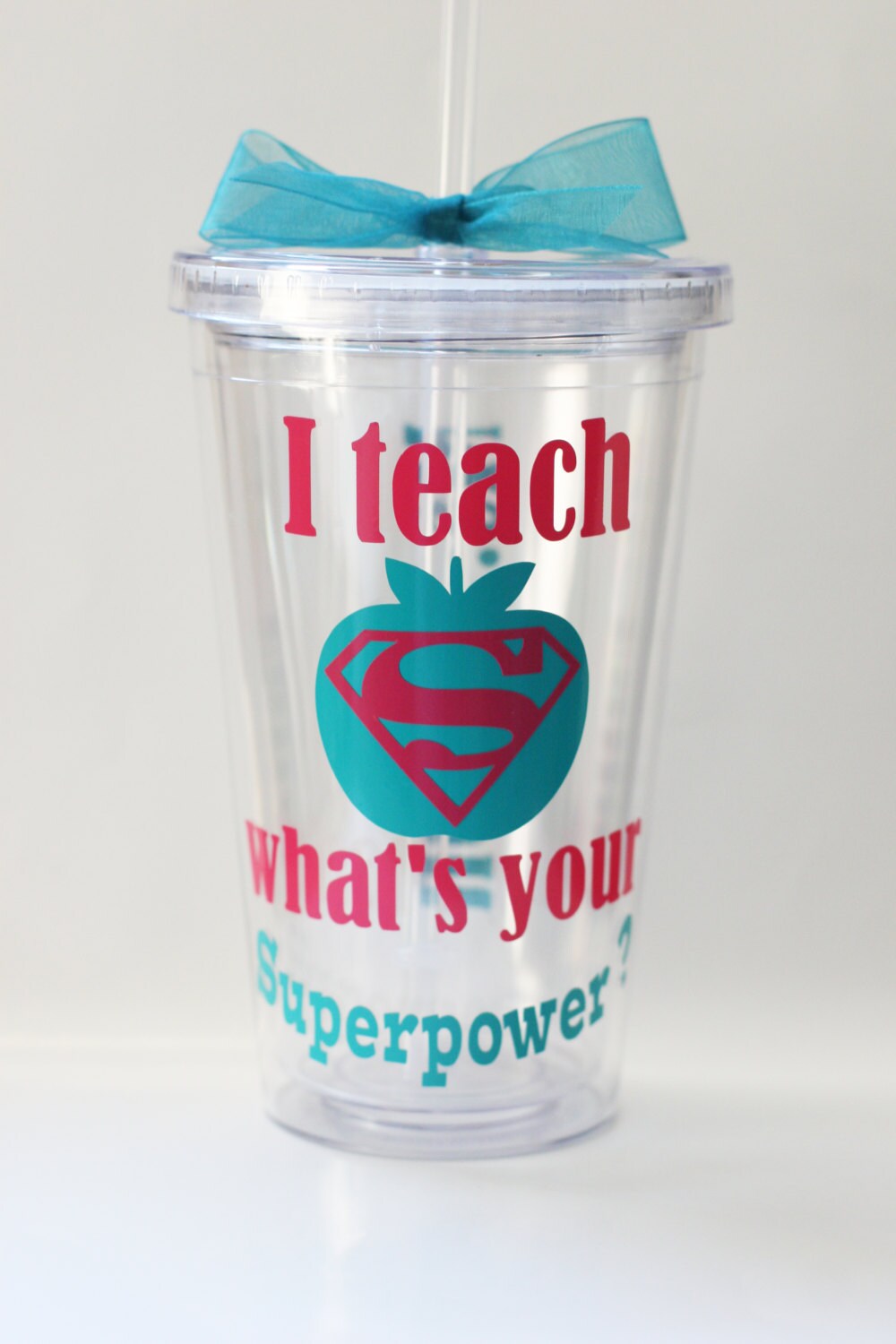 Teacher Gift Personalized Teacher Cup I Teach What's | Etsy