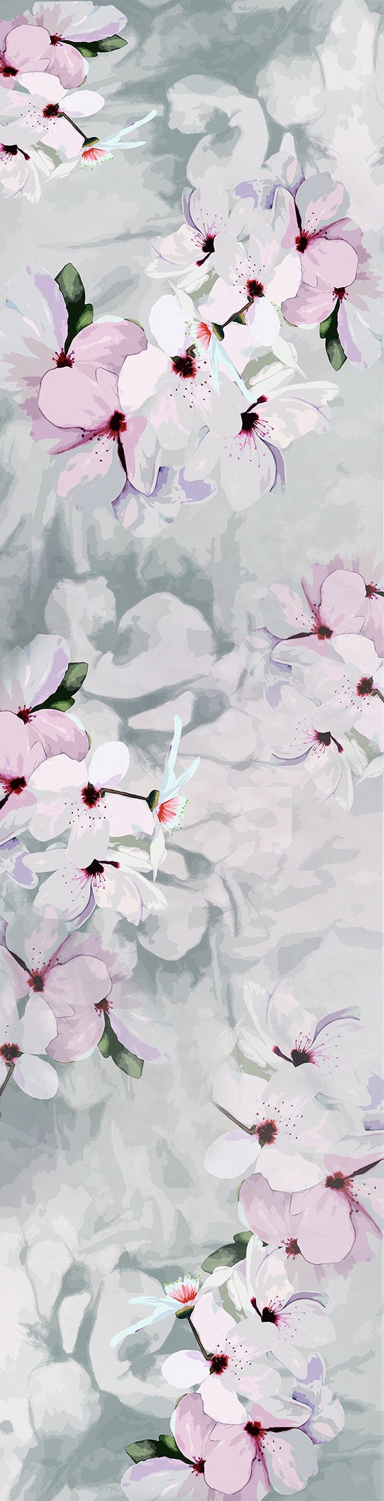 Cherry Blossom Silk Scarf - Spring Scarf - Holiday Scarf - Gift for Her ...