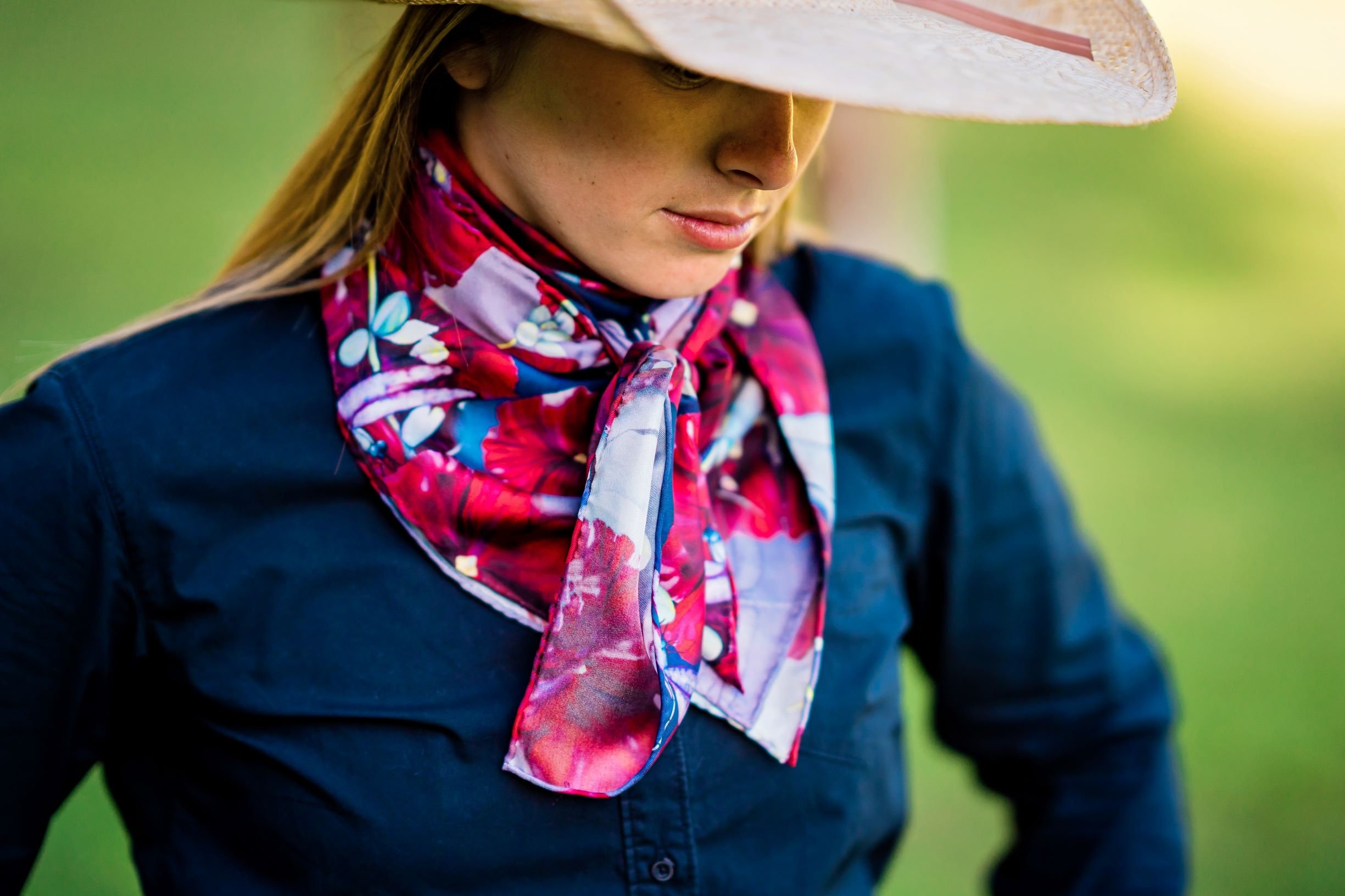 Women square scarf Western cowboy elements Leopard print wild silk