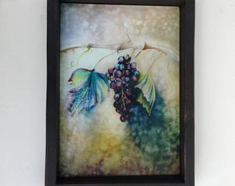 Charcuterie Glass Board - Winery Hostess Gift - Weding Gift - Art Glass - Cheese Board - 10" x 13"