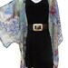 Floral Silk Jacket - Silk Kimono - Mother of the Bride - Silk Duster - Sheer Lingerie - Plus Clothing