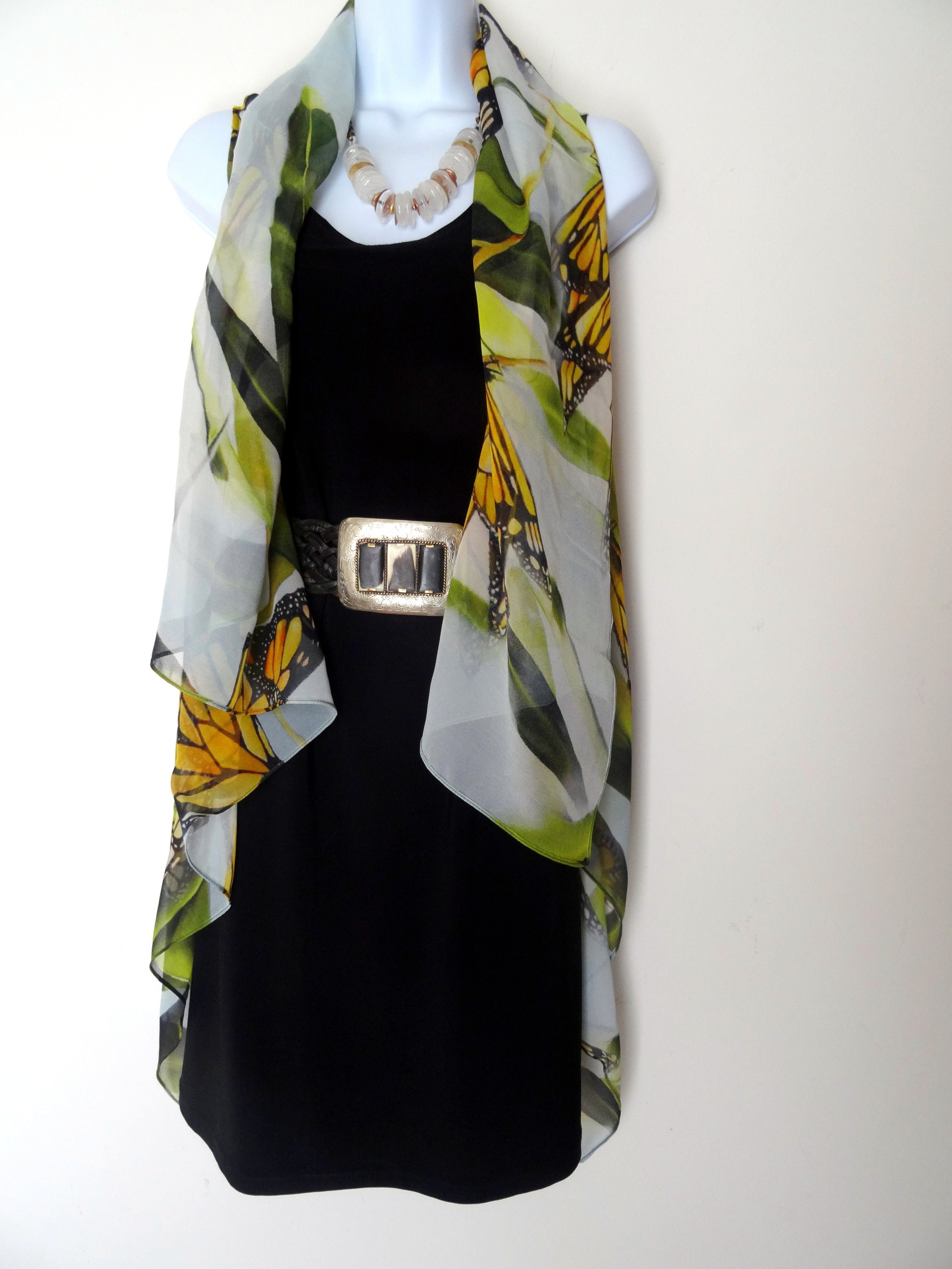 Butterfly Sleeveless Duster Monarch 