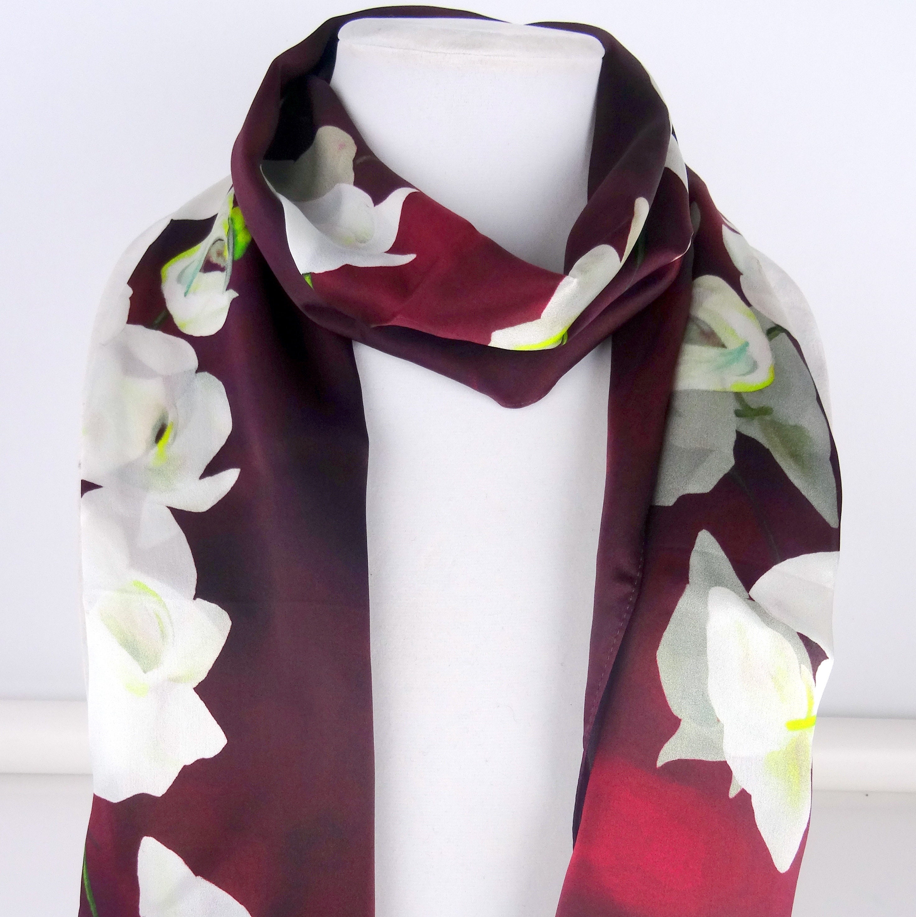  DSJSUG Mixed Silk Square Scarves,Women's Silk Scarf-Wine red_70  * 70cm,Women Soft Small Square Scarves (Wine Red 70 * 70cm) : Home & Kitchen