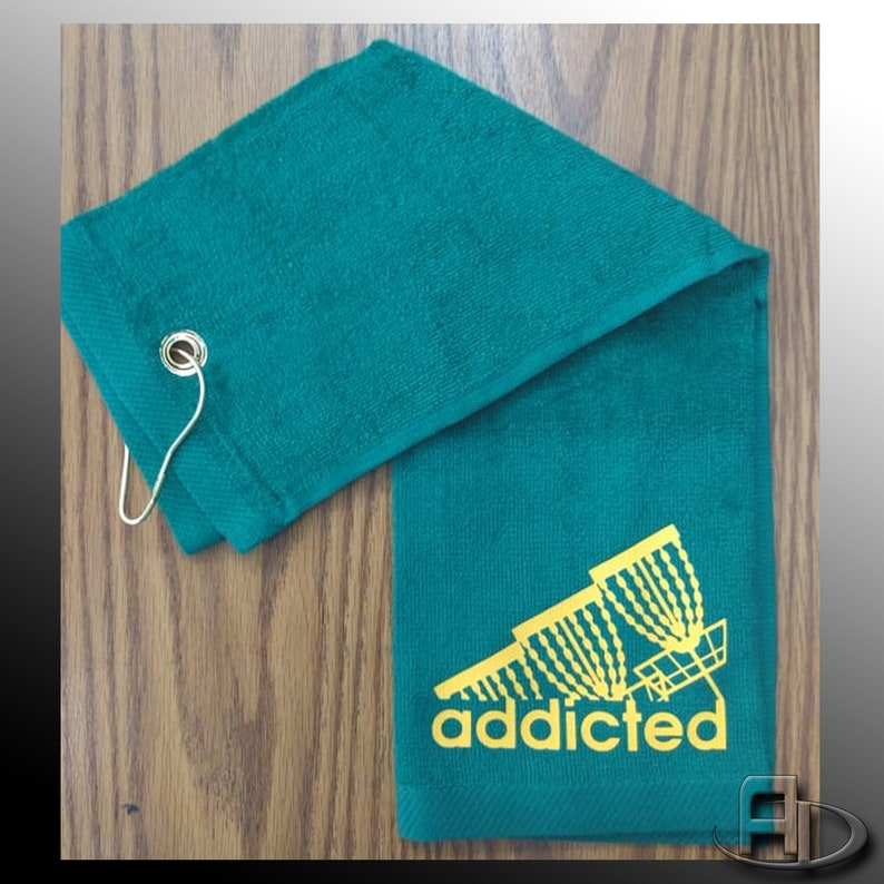 Disc Golf Addicted Disc Golf Towel Anhyzer Designs Etsy