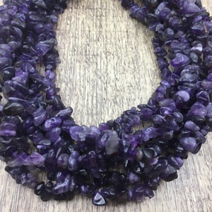 Amethyst Chips, Natural Color Bead, Natural Stone,5x8mm 12x8mm Beads, Full Strand, Semiprecious Gemstone, Wholesale Beads