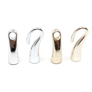 Bracelet End Cap, Bracelet Lock, End Cap for Cords, Intertwine Leather lock, Gold color, Silver color, Bar Lock, Bellaire Wholesale